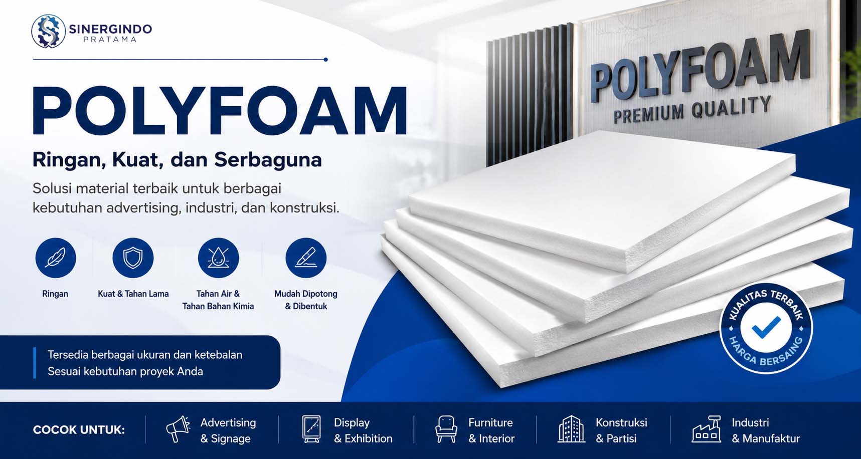 Polyfoam Sheet Lembaran, Polystyrene Foam, Distributor Kd Board 5mm Printing, Harga Jual Paper Foamboard Murah Jakarta, Plastik Impraboard Warna Warni, Distributor & Supplier Pvc Foamboard